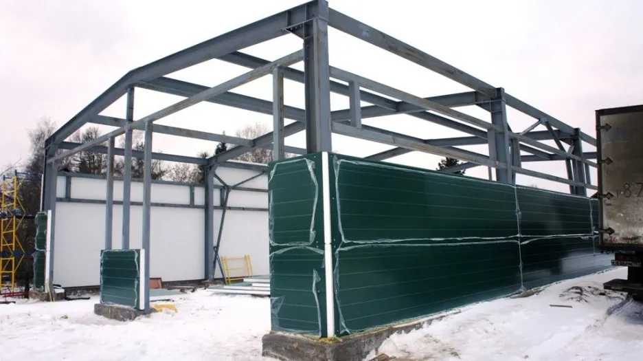 СТО 4 поста. Монтаж здания под ключ